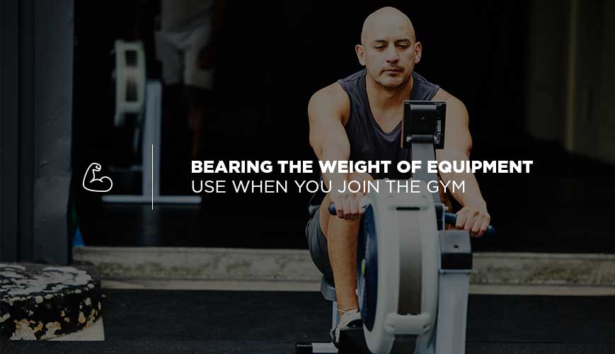 Soportar el peso del uso del equipo cuando se une al gimnasio